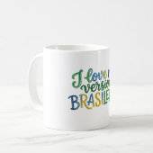 I Love My Brazilian Version Kaffeetasse (Vorderseite Links)
