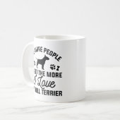 I Love My Bull Terrier Kaffeetasse (Vorderseite Links)
