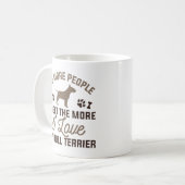 I Love My Bull Terrier Kaffeetasse (Vorderseite Links)