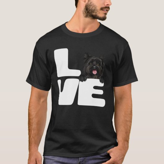I Love My Cairn Terrier Dog T-Shirt (Vorderseite)