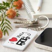 i love my camper. Ik hou van mijn camper. Vakantie Schlüsselanhänger (Vorderseite rechts)