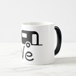 i love my caravan. Ik hou van kamperen. Vakantie Verwandlungstasse