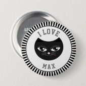 I love my cat button (Vorne & Hinten)
