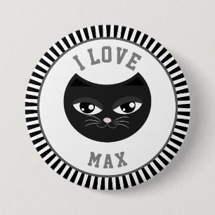 I love my cat button