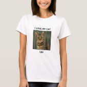 I Love My Cat Custom T-Shirt (Vorderseite)