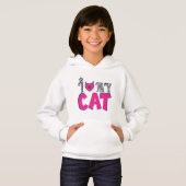 I Love My Cat – Cute Pet Lover Design Hoodie (Vorne ganz)