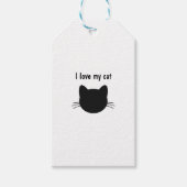 I love my cat geschenkanhänger (Vorderseite)
