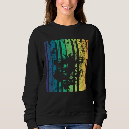 I Love My Cat I Love My Cat Fan Sweatshirt (Vorderseite)