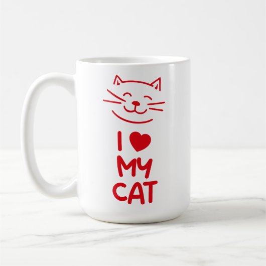 I love my cat kaffeetasse (Links)