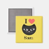 I love my cat magnet (Vorderseite/Rückseite)