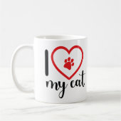 I LOVE MY CAT Mug Cup Kaffeetasse (Links)