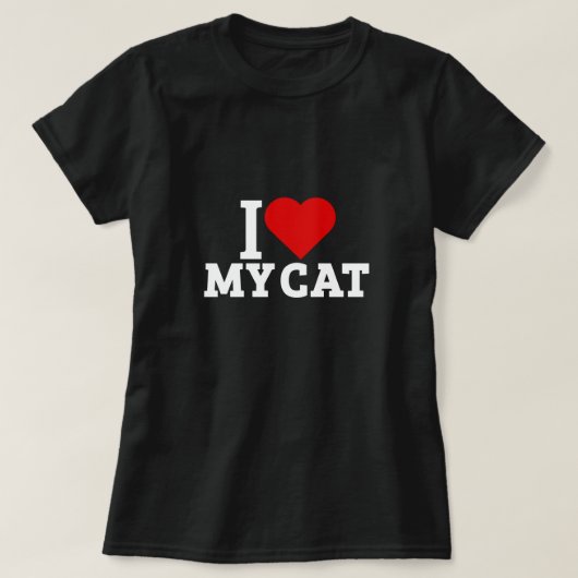 I love my cat T-Shirt (Design vorne)