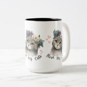 I love my cats  zweifarbige tasse (VorderseiteRechts)