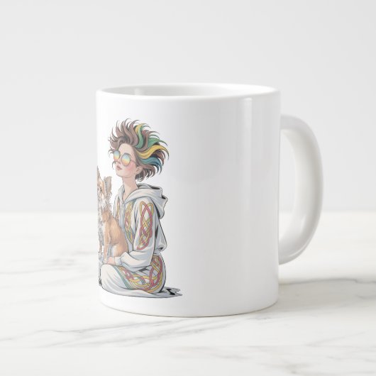  i love my chihuahua  Jumbo-Tasse (Vorderseite Rechts)