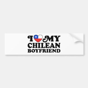 I Love My Chilean Autoaufkleber