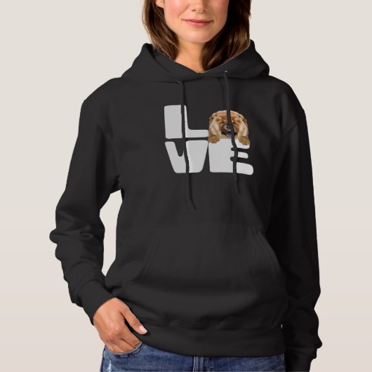 I Love My Chow Chow Dog Hoodie (Vorderseite)
