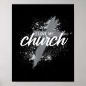 I Love My Church - Midland New Life Vineyard, Mi Poster (Vorne)