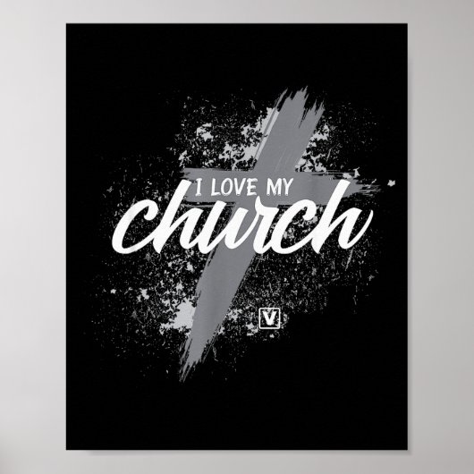 I Love My Church - Midland New Life Vineyard, Mi Poster (Vorne)