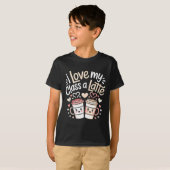 I Love My Cl A Latte Coffee Valentine Day Teachers T-Shirt (Vorne ganz)
