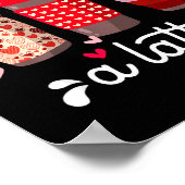 I Love My Cl A Latte Coffee Valentines Day Teacher Poster (Ecke)