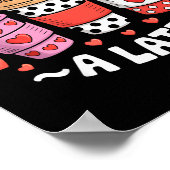 I Love My Cl A Latte Funny Valentines Day Teacher  Poster (Ecke)