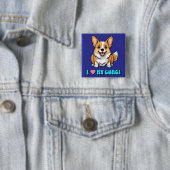 I Love My Corgi Button (Beispiel)