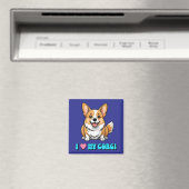 I Love My Corgi Magnet (In Situ (Geschirrspüler))