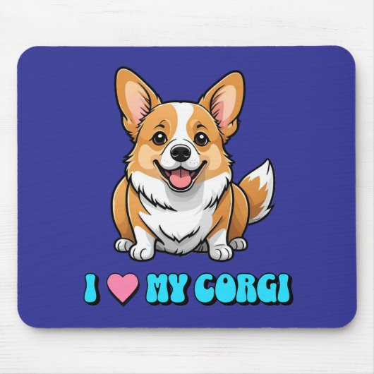 I Love My Corgi Mousepad (Vorne)