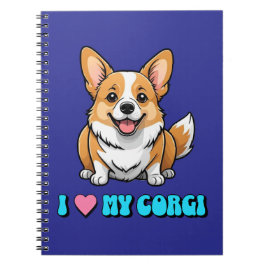 I Love My Corgi Notizblock