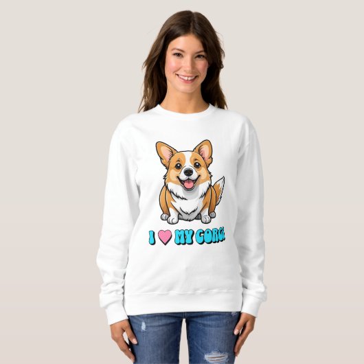 I Love My Corgi Sweatshirt (Vorne ganz)