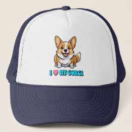 I Love My Corgi Truckerkappe