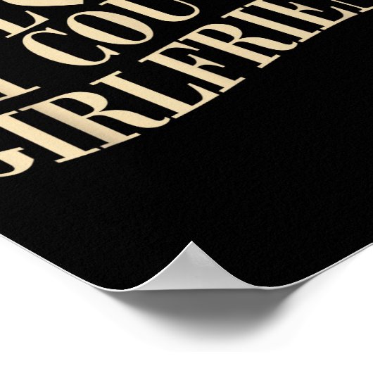 I Love My Cougar Girlfriend Funny Boyfriend Men Va Poster (Ecke)