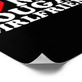 I Love My Cougar Girlfriend I Heart My Cougar Gf  Poster (Ecke)