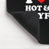 I Love My Crazy Hot Boyfriend I Heart My Hot Bf Lo Mousepad (Ecke)