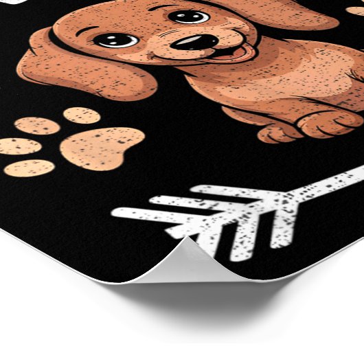 I Love My Dachshund - Wiener Dog Trainer Breeder P Poster (Ecke)