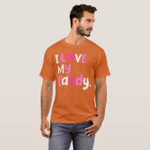 I Love My Daddy Best Dad Ever Fathers Day Cool gir T-Shirt (Vorne ganz)