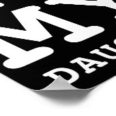 I Love My Daughter Photo Text Parents Poster (Ecke)