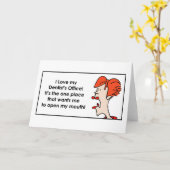 I love my Dentist’s Office DakotaJoan.com Karte (Gelbe Blume)