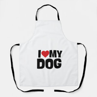 I Love My Dog – Camiseta Perros / Dog Lover Tee Schürze