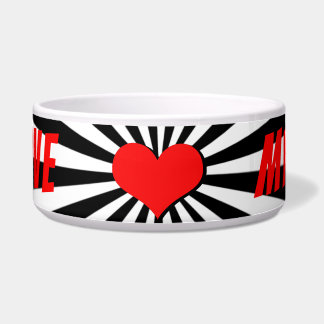 I love my dog mit Herz Napf