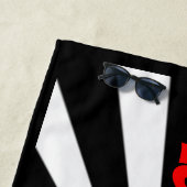 I love my dog mit Herz Strandtuch (Beispiel)