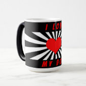 I love my dog mit Herz Verwandlungstasse (Vorderseite Links)