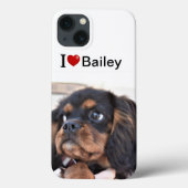 I Love My Dog personalized photo Case-Mate iPhone Hülle (Rückseite)