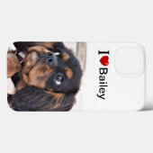 I Love My Dog personalized photo Case-Mate iPhone Hülle (Rückseite (Horizontal))
