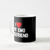 i Love My Emo Girlfriend Red Heart Emo Girlfriend Kaffeetasse (Vorderseite Links)