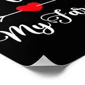 I Love My Farmer Quote Farmer's Wife Girlfriend Hu Poster (Ecke)