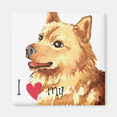 I Love my Finnish Spitz Magnet (Vorne)