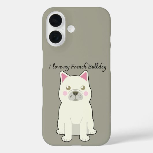 I Love my French Bulldog Case-Mate iPhone Hülle (Rückseite)