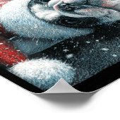 I Love My French Bulldog Christmas Cute  Poster (Ecke)