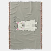 I Love my French Bulldog Decke (Vorderseite Vertikal)